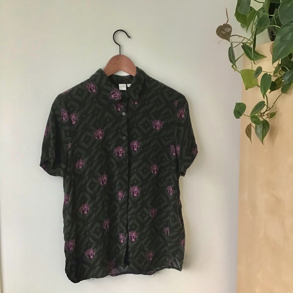 Printed Button-Down Shirt